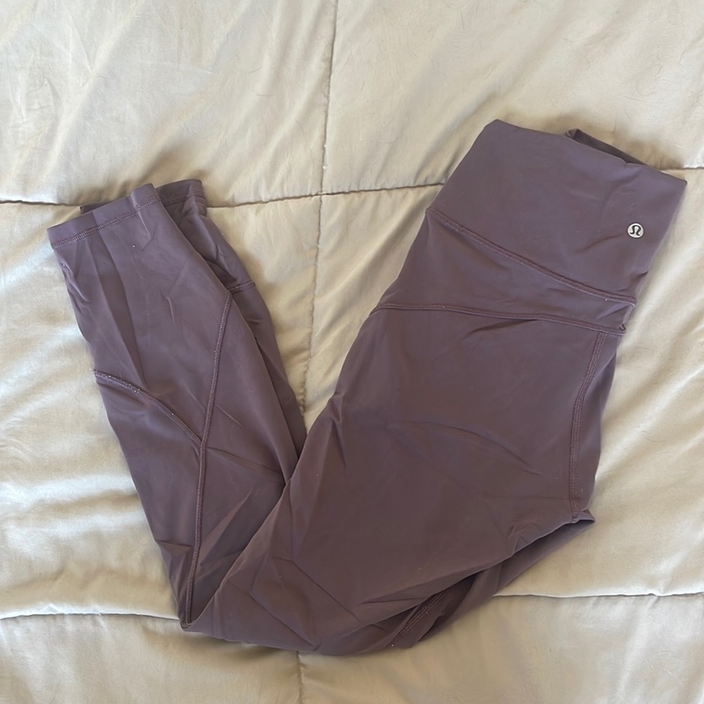Muted Purple Lululemon Wonder Under Leggings